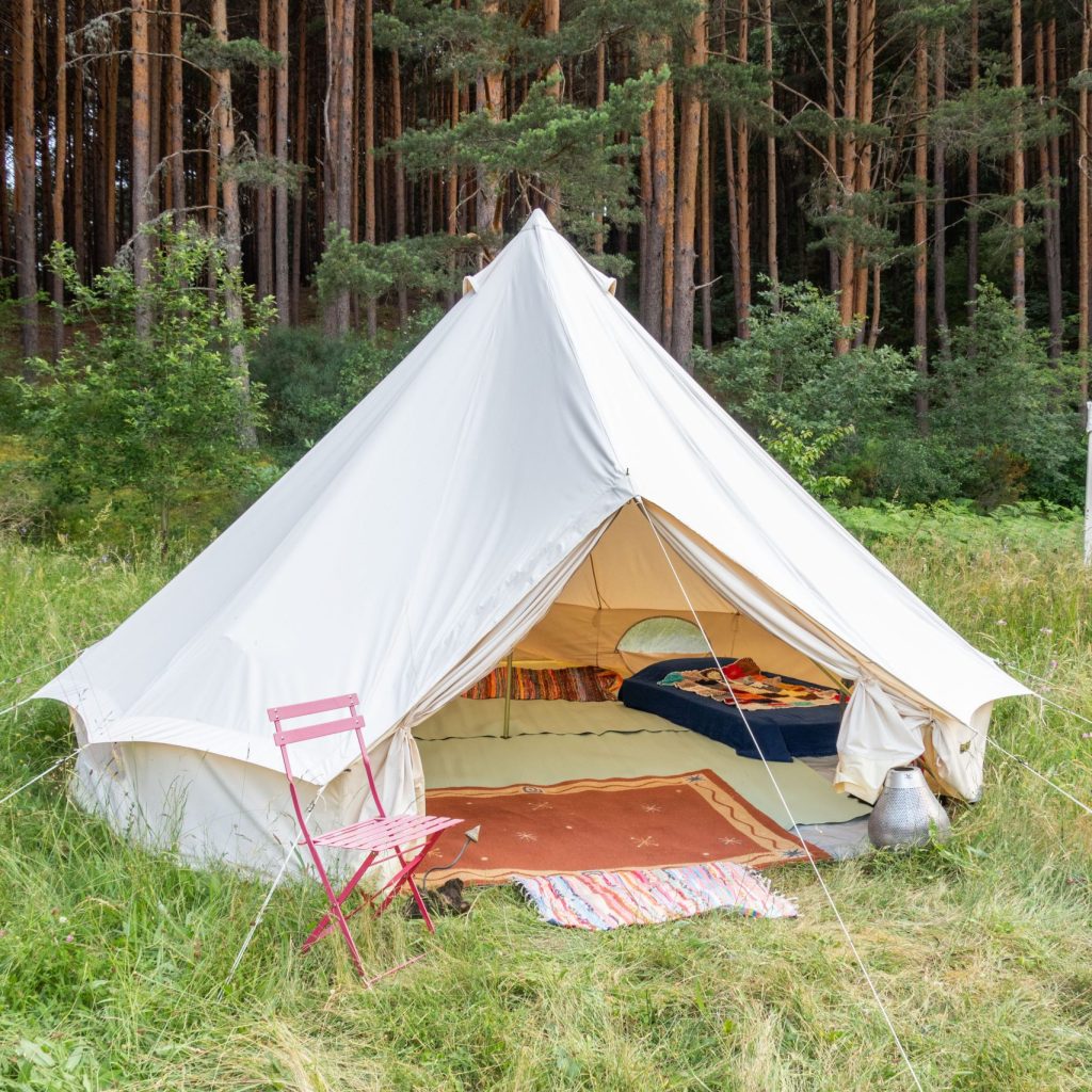 blueberry whole tent and trees blueberry large glamping tent
